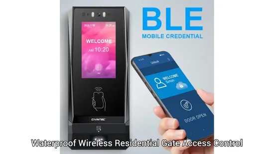 Waterproof Wireless Residential Gate Access Control System WiFi with VoIP intercom and Camera - DESF