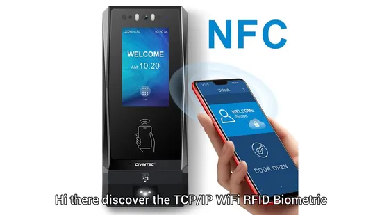 CT10 Wireless Remote APP Access Control System with Camera and Video Intercom RFID DESFire NFC Smart
