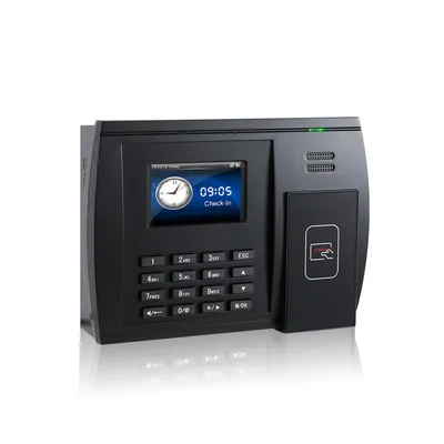 3-Inch Punch Card RFID Card Reader Time and Attendance Machine - Proximity Card System and Time Atte