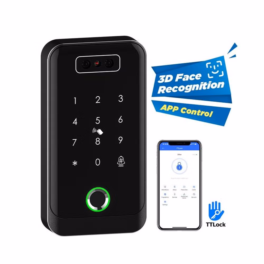 Waterproof IP66 3D Face Fingerprint Password RFID Card Access Control System for Ho